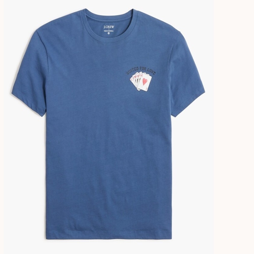 J crew "Suited for Love" graphic tee